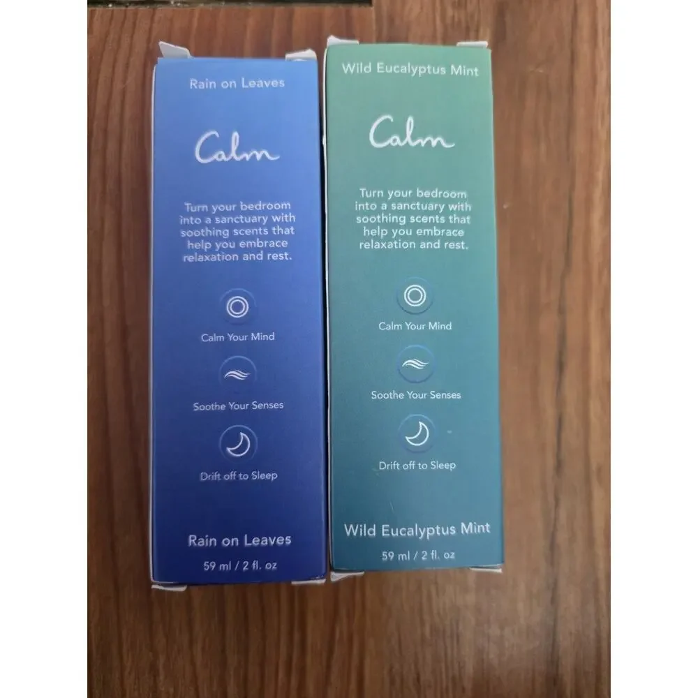 CALM MIST AROMATHERAPY LINEN Spray Wild Eucalyptus Mint & Lavendar New